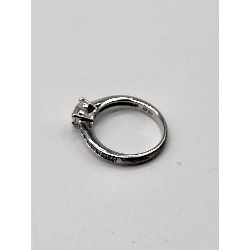 Swarovski Heart Shaped Crystal Ring With Silver-Tone Band - Picture 3 of 15